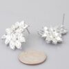 Shiny Leaves Rhinestone Drop Earrings – Gold or Silver