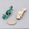 Rhinestone Dangle Drop Earrings – Polished Metal