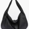Braided Faux Leather Shoulder Bag – Minimalist Chic