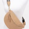 Faux Leather Fanny Pack – Multi-Color Strap