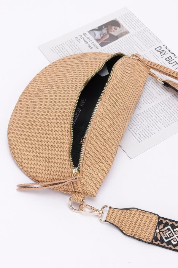 Faux Leather Fanny Pack – Multi-Color Strap