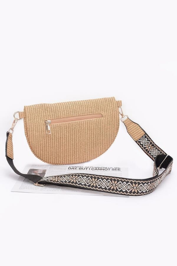 Faux Leather Fanny Pack – Multi-Color Strap