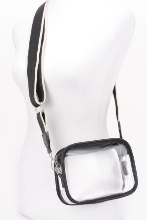 Transparent Camera Bag – Wide Strap, Clear PVC