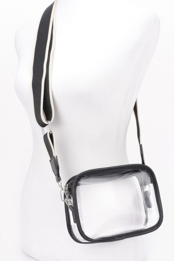 Transparent Camera Bag – Wide Strap, Clear PVC