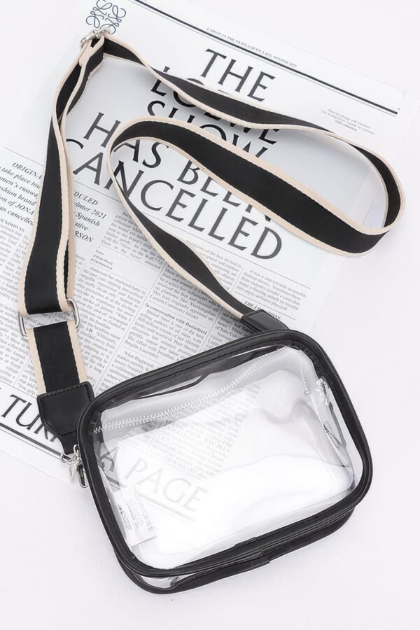 Transparent Camera Bag – Wide Strap, Clear PVC