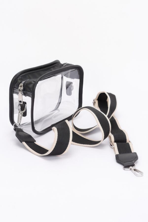 Transparent Camera Bag – Wide Strap, Clear PVC