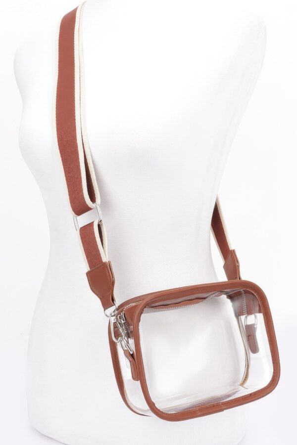 Transparent Camera Bag – Wide Strap, Clear PVC