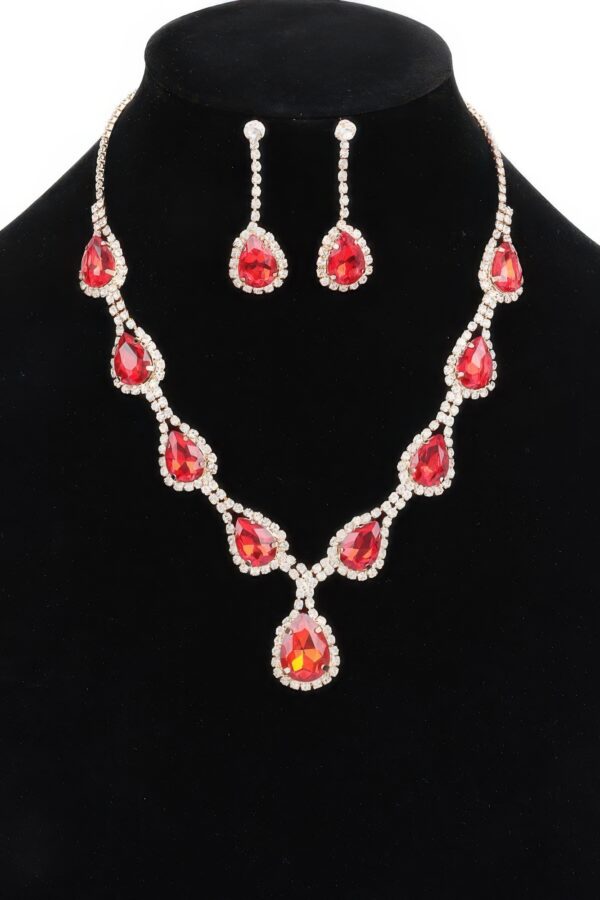 Rhinestone Necklace Set – Sparkling 13-inch Choker