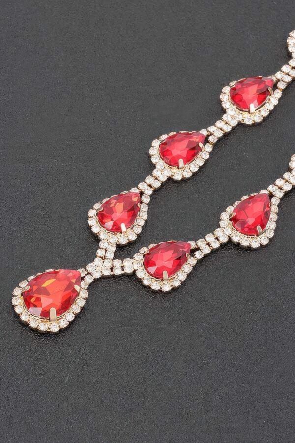 Rhinestone Necklace Set – Sparkling 13-inch Choker