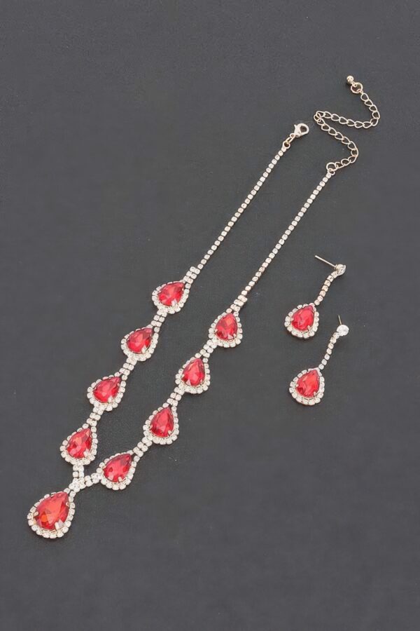 Rhinestone Necklace Set – Sparkling 13-inch Choker