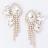 Rhinestone Drop Earrings – Sparkling 1.25 x 2.5 in