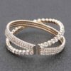 Rhinestone Bracelet – Sparkling Cluster Band (Gold or Silver)