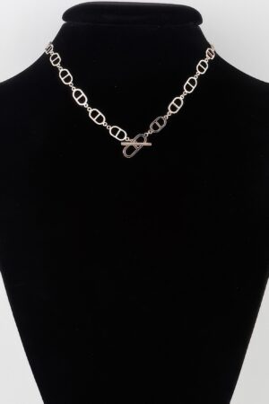 Mariner Chain Toggle Necklace – Gold Finish