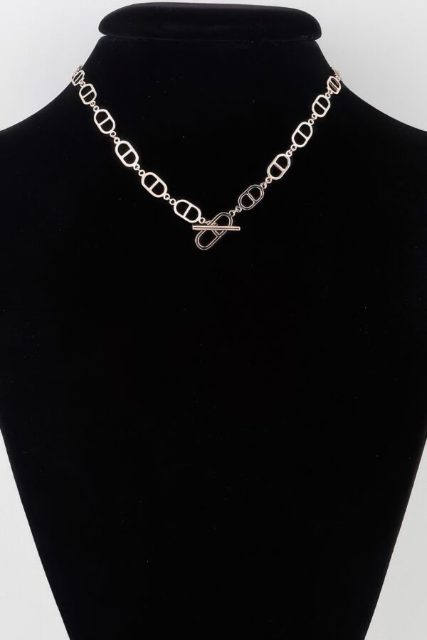 Mariner Chain Toggle Necklace – Gold Finish