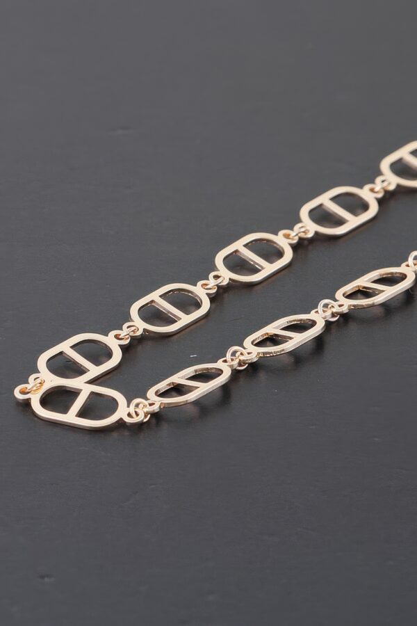 Mariner Chain Toggle Necklace – Gold Finish