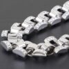 Jeweled Box Chain Necklace – Clear Gemstones, Gold or Silver