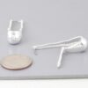 Melted-Edge Shiny Hoop Earrings – Gold or Silver