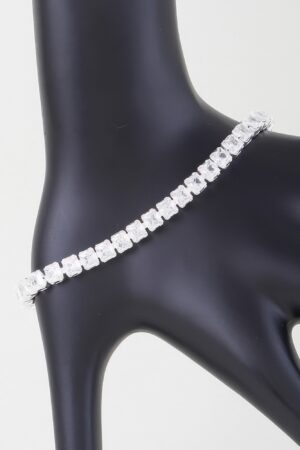 Minimal Cubic Zirconia Bracelet – Gold or Silver