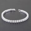 Minimal Cubic Zirconia Bracelet – Gold or Silver