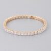 Minimal Cubic Zirconia Bracelet – Gold or Silver