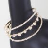 Triple Cubic Zirconia Bracelet – Trio Stone Accent