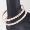 Crystal Cubic Zirconia Bracelet – Gold-Plated or Silver-Plated