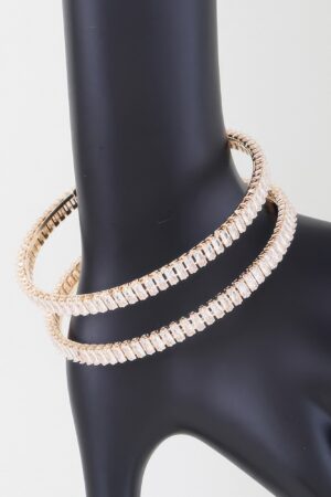 Crystal Cubic Zirconia Bracelet – Gold-Plated or Silver-Plated