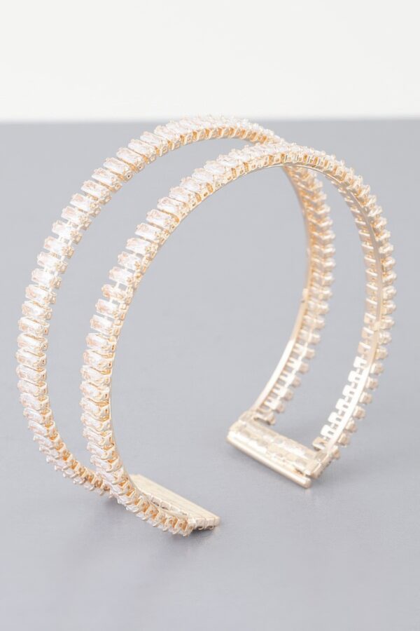 Crystal Cubic Zirconia Bracelet – Gold-Plated or Silver-Plated