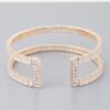 Crystal Cubic Zirconia Bracelet – Gold-Plated or Silver-Plated