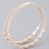 Double Cubic Zirconia Bracelet – Twin Stone, Gold or Silver