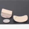 Polished Plate Earrings – Shiny Metal Disc in Gold or Silver