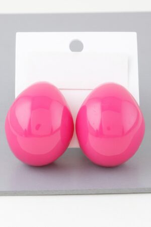 Bright Retro Dome Earrings – Bold Vintage Style