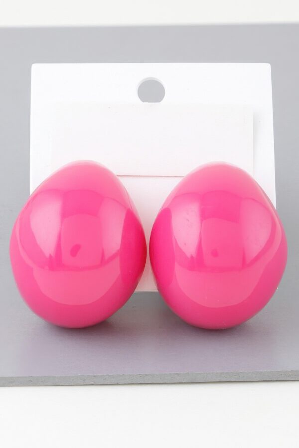 Bright Retro Dome Earrings – Bold Vintage Style