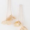 Delicate Blossom Jewel Drop Earrings – Gold Clear
