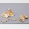 Delicate Blossom Jewel Drop Earrings – Gold Clear