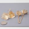 Delicate Blossom Jewel Drop Earrings – Gold Clear