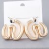 Polished Wave Bend Earrings – Gold
