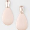 Teardrop Earrings in Polished Gold – Sleek Modern Silhouette
