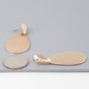 Teardrop Earrings in Polished Gold – Sleek Modern Silhouette