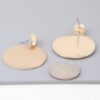 Disc Drop Earrings – Smooth Gold Disc Drops