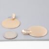 Disc Drop Earrings – Smooth Gold Disc Drops