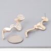 Wave Drop Earrings with Clear Jewels – Gold or Silver