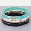 Triple Geometric Marble Bracelet – Trio Stone Segments