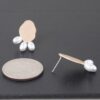 Triple Pearl Drop Earrings – Cascading Gold & Cream