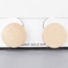 Matte Gold Abstract Disc Earrings