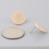 Matte Gold Abstract Disc Earrings