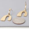 Abstract Arch Drop Earrings – Minimalist Gold or Silver