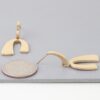 Abstract Arch Drop Earrings – Minimalist Gold or Silver