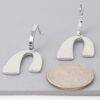Abstract Arch Drop Earrings – Minimalist Gold or Silver