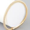 Wrapped Coil Cuff Bracelet – Gold Accent